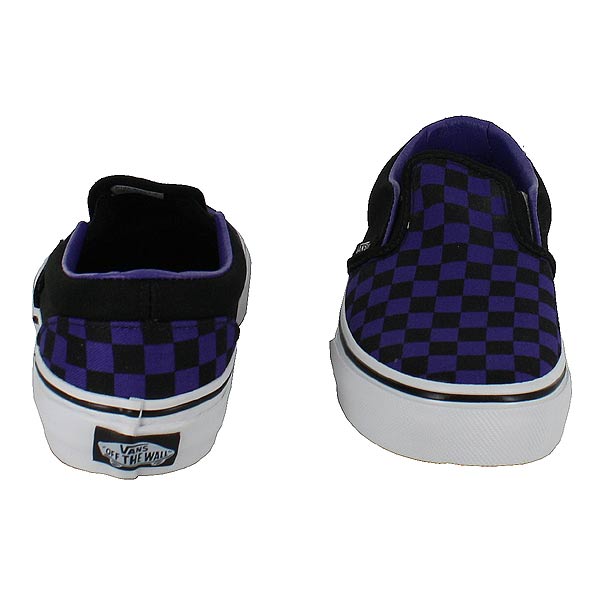 purple checkered vans